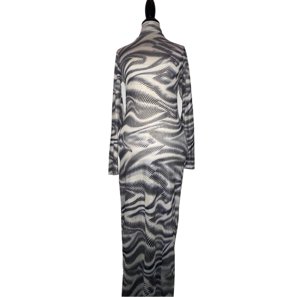 Marble Print Dress